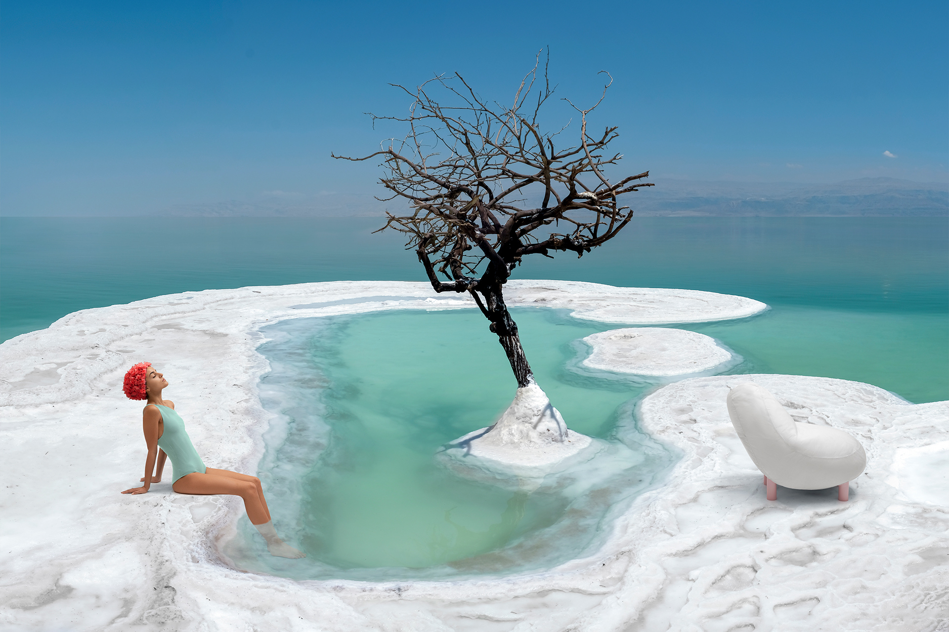 “Tree of Lıfe” Grows on Salt Island ın the Mıddle of the Dead Sea -